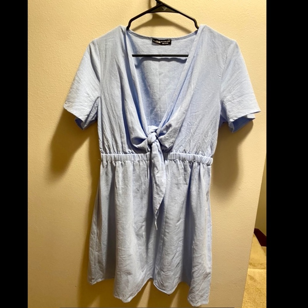 SHEIN mini dress, light blue, size large